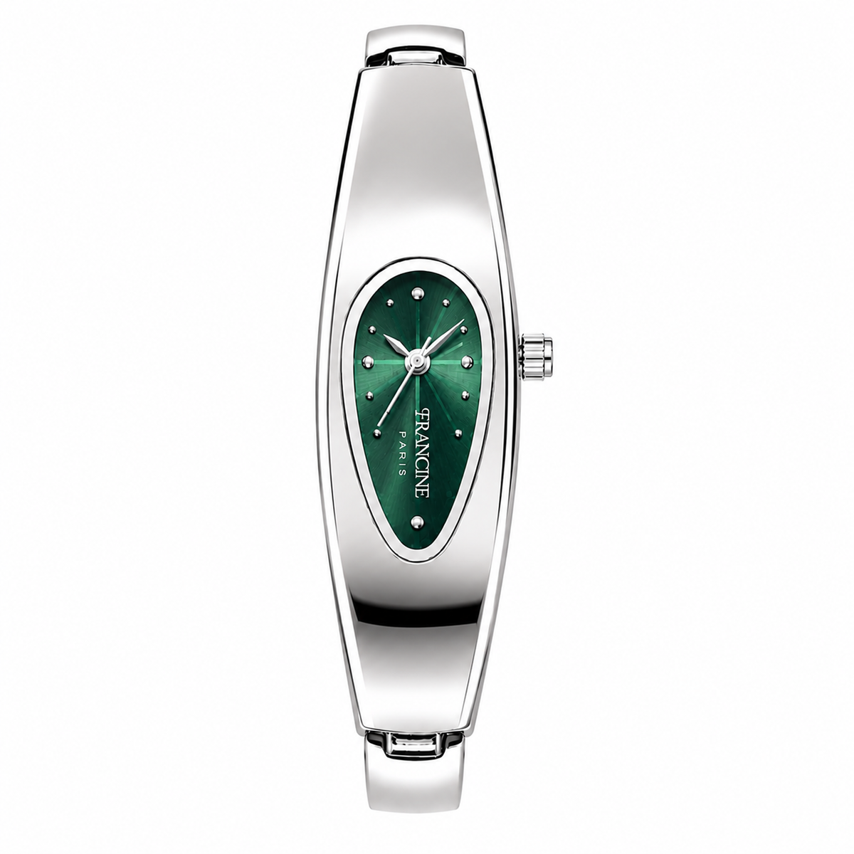 Montre Bijou Femme – Cadran Vert Emeraude | Francine Horlogerie Paris